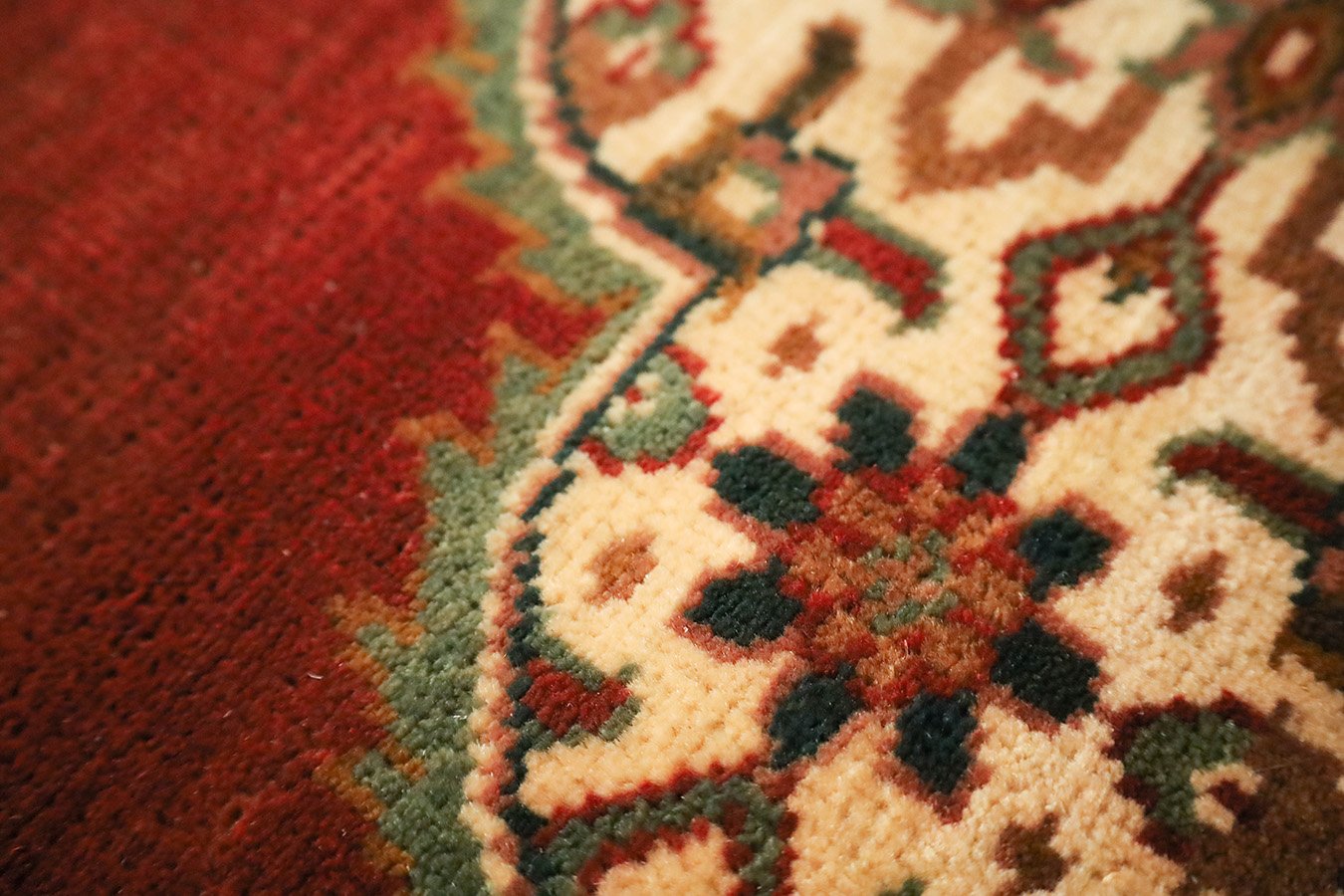 Alfombra teñida con vegetales Heriz Rust Fine Handmade de 1,70 m x 2,28 m