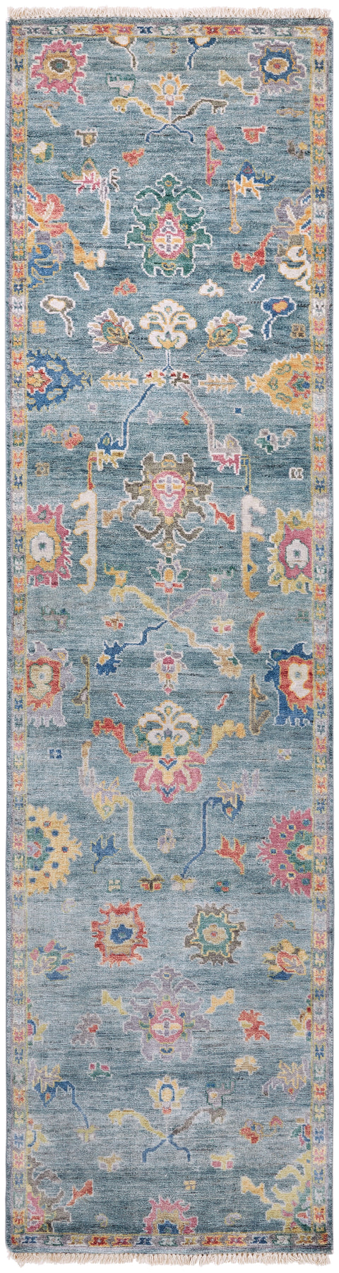 Adana AA897 Chambray-Multi Wool & Silkette Blend Rug