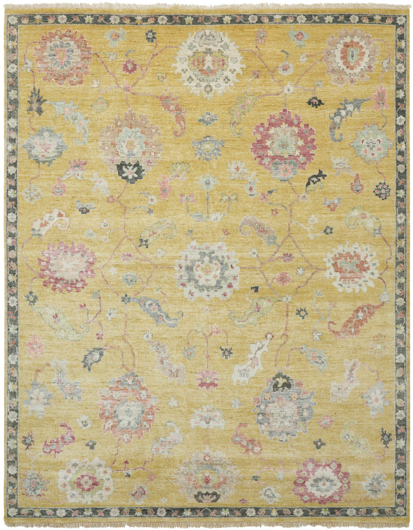 Adana AA903 Goldenrod Wool & Silkette Blend Rug