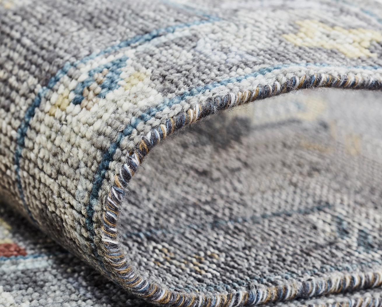 Ambrose AM1003 Zinc-Multi Hand Knotted Wool Rug