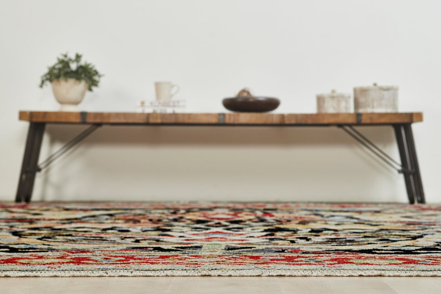 Ambrose AM1011 Multi Hand Knotted Wool and Silkette Rug