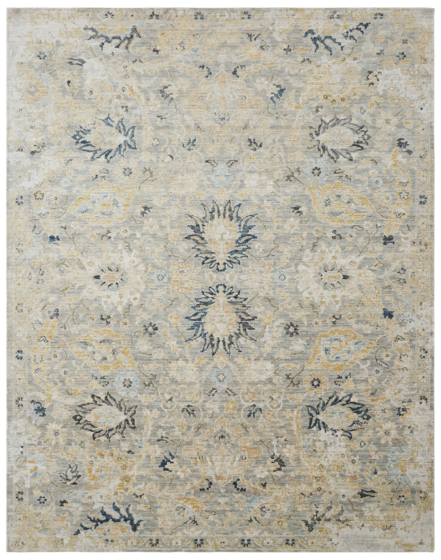 Blooma BM1376 Pearl Grey Oushak Power Loom Wool Rug