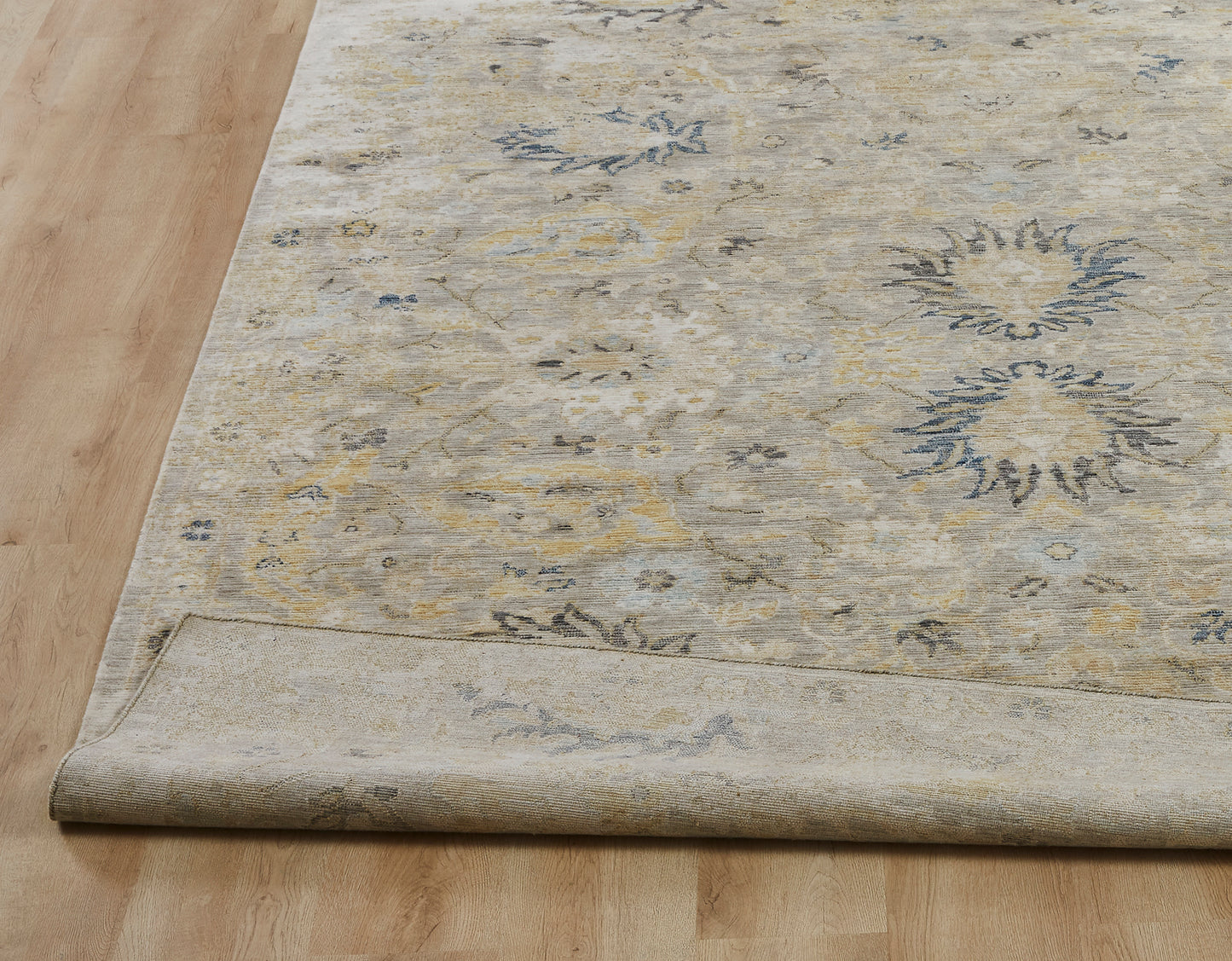 Blooma BM1376 Pearl Grey Oushak Power Loom Wool Rug