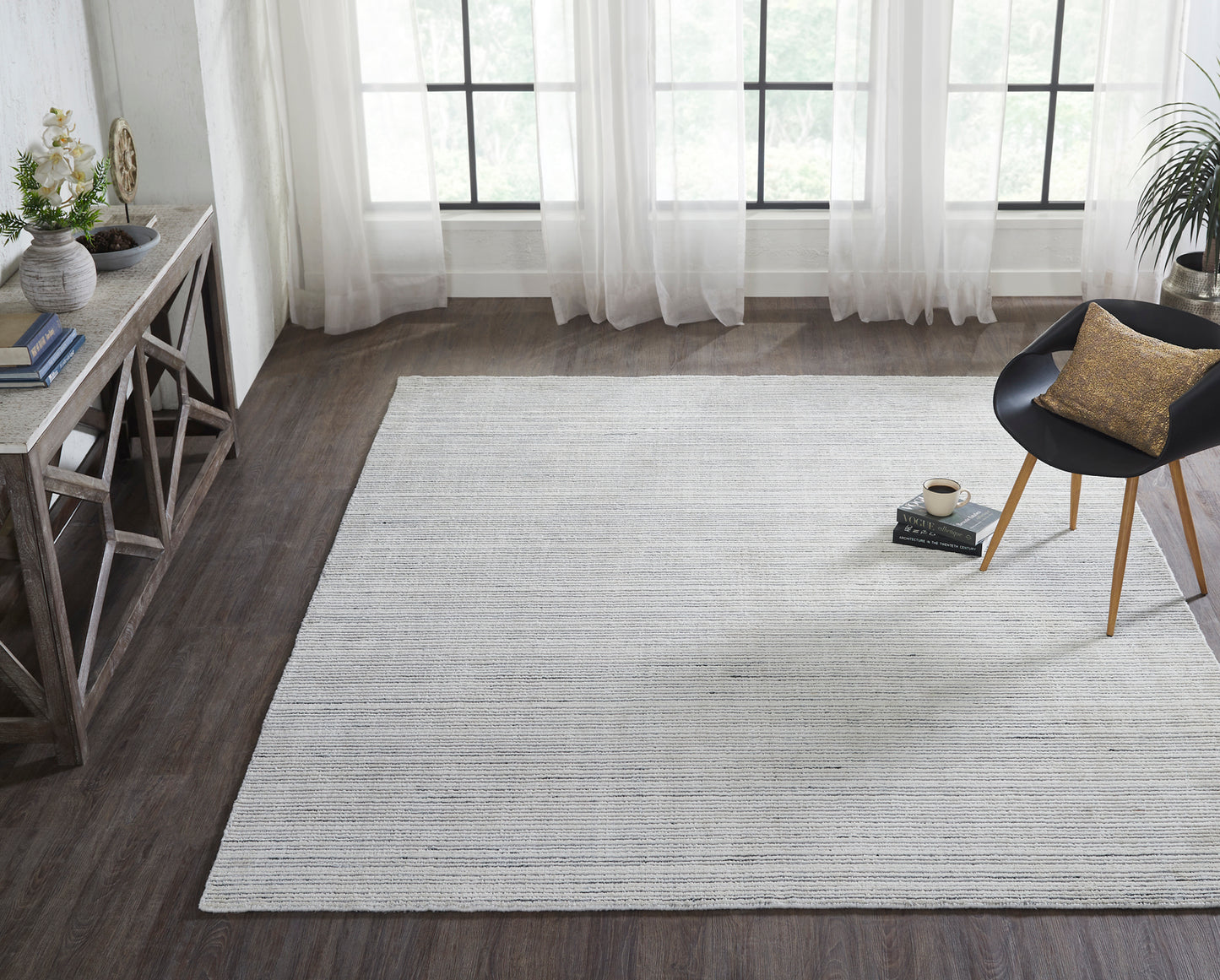 Bowery Hand Loomed Wool & Silk Rug