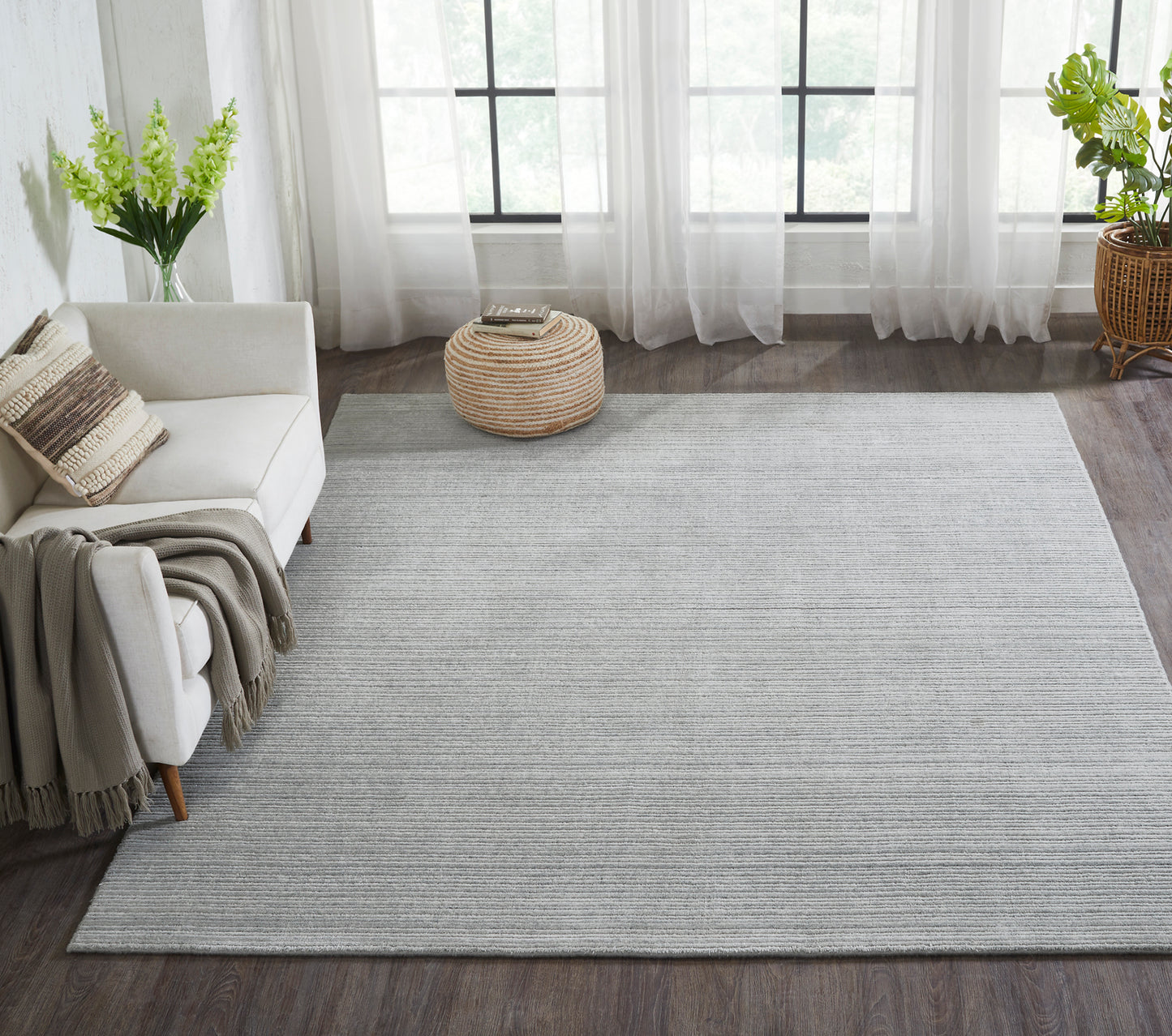 Bowery Hand Loomed Wool & Silk Rug
