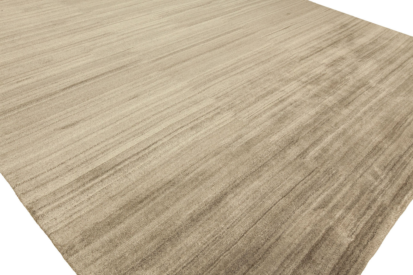 Elements EL-853 Ecru Hand Knotted Wool & Silkette Rug