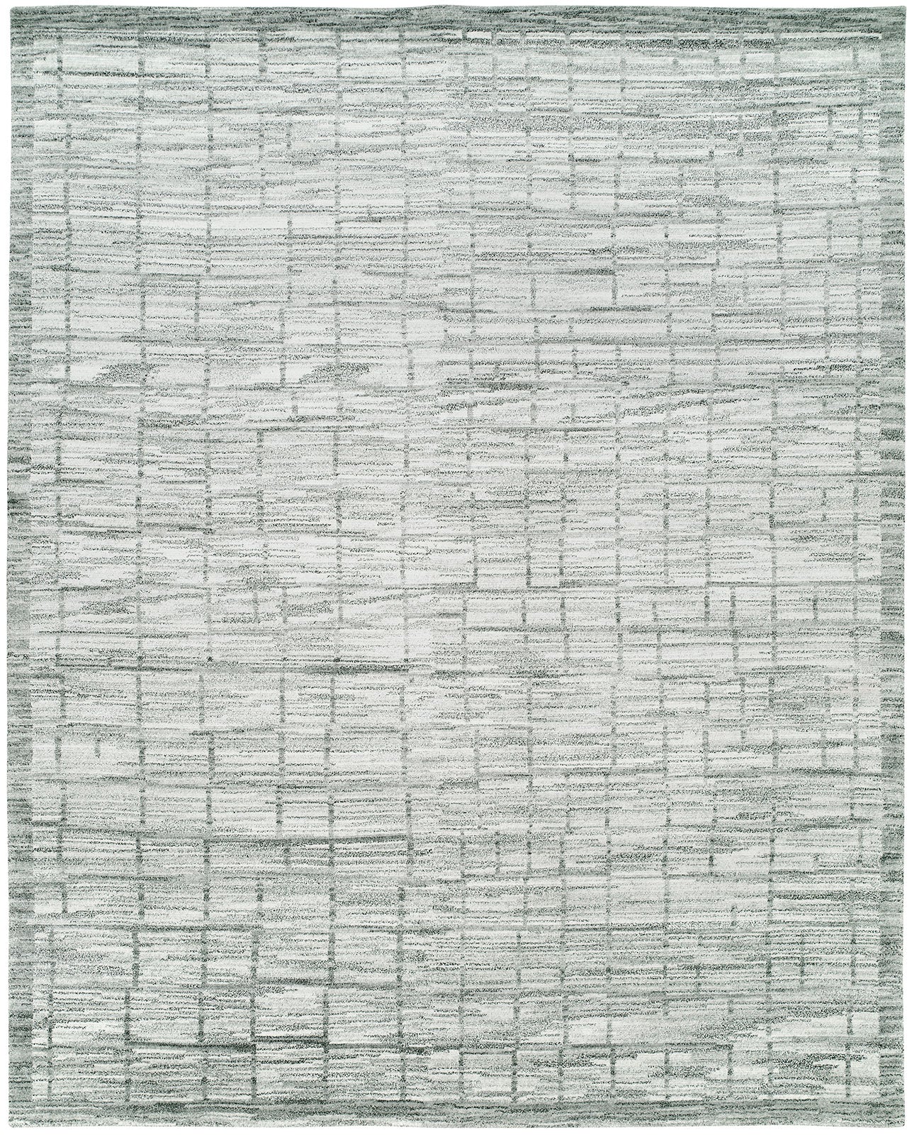 سجادة حريرية يدوية الصنع من Elements EL-856 رمادية اللون