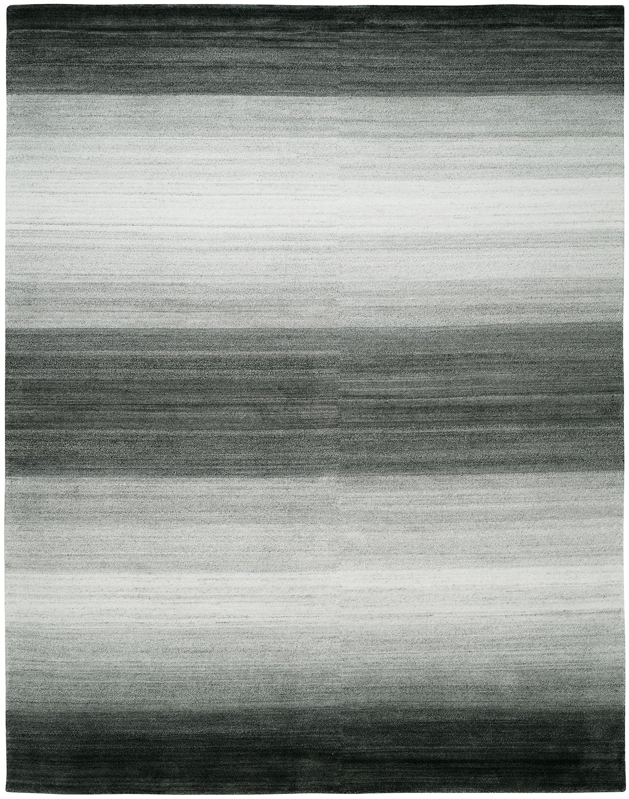 Elements EL-857 Ombre Grey Hand Knotted Silkette Rug