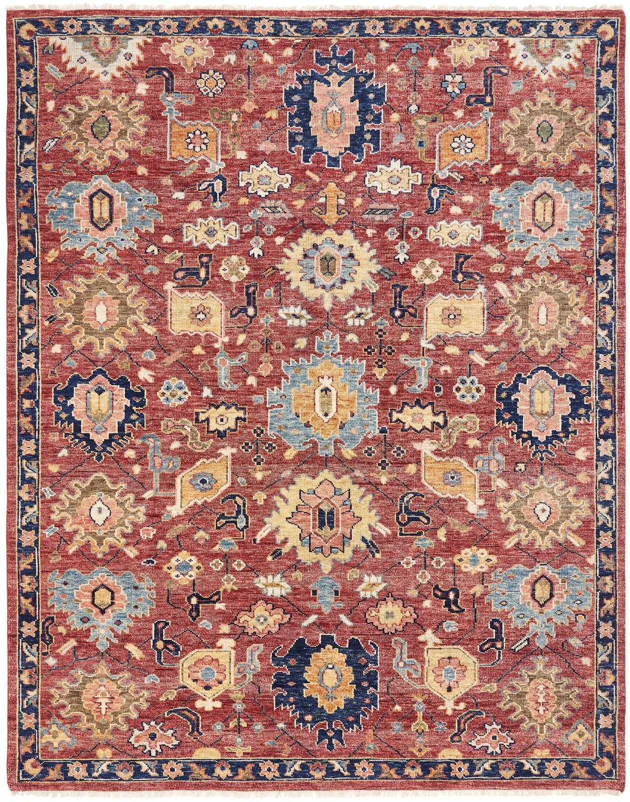 Kensington KN191 Chianti Hand Knotted Wool Rug
