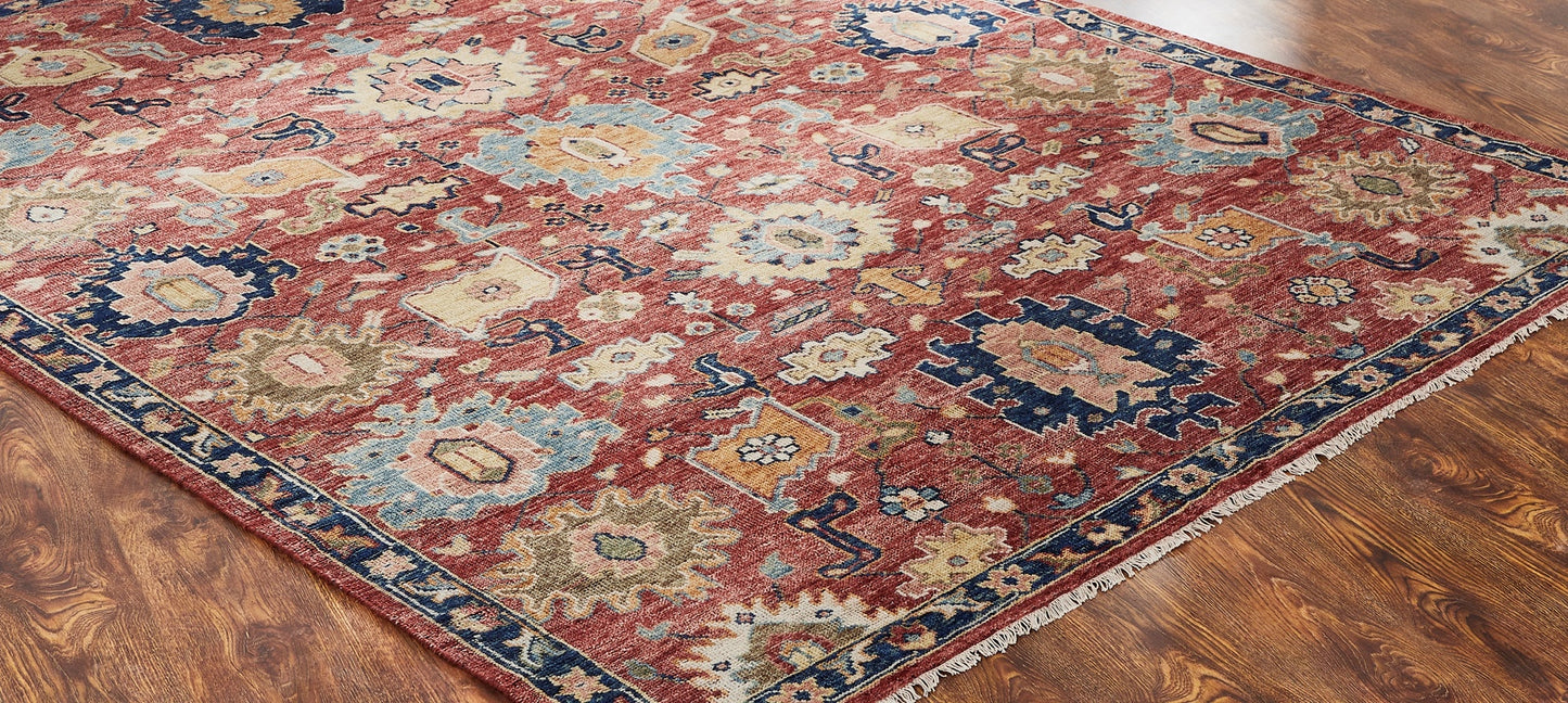 Kensington KN191 Chianti Hand Knotted Wool Rug