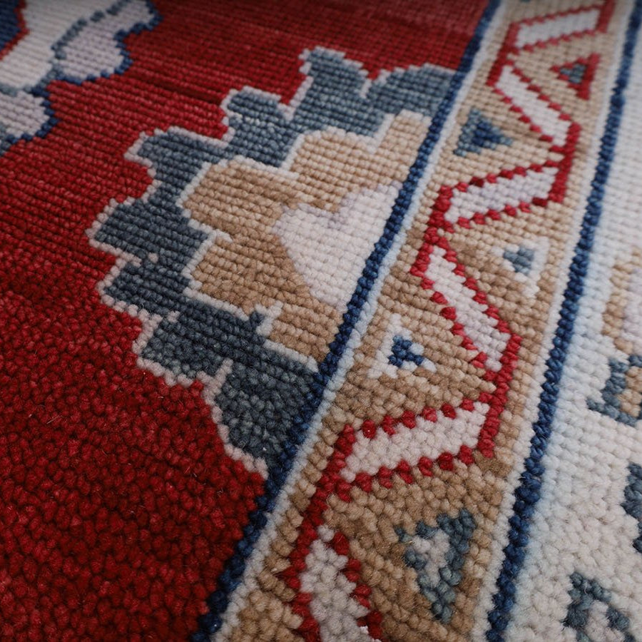 Oushak Red Fine Handmade 9'x12' Rug – view 5