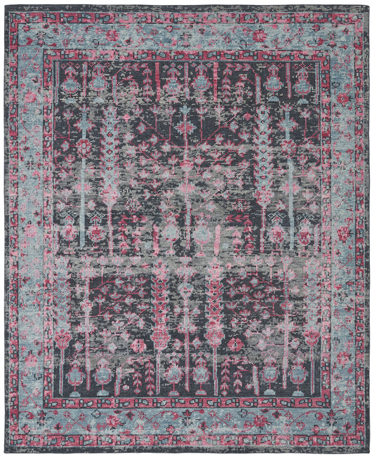 Talora TL660 Carbon-Sky-Rose Hand Knotted Wool Rug
