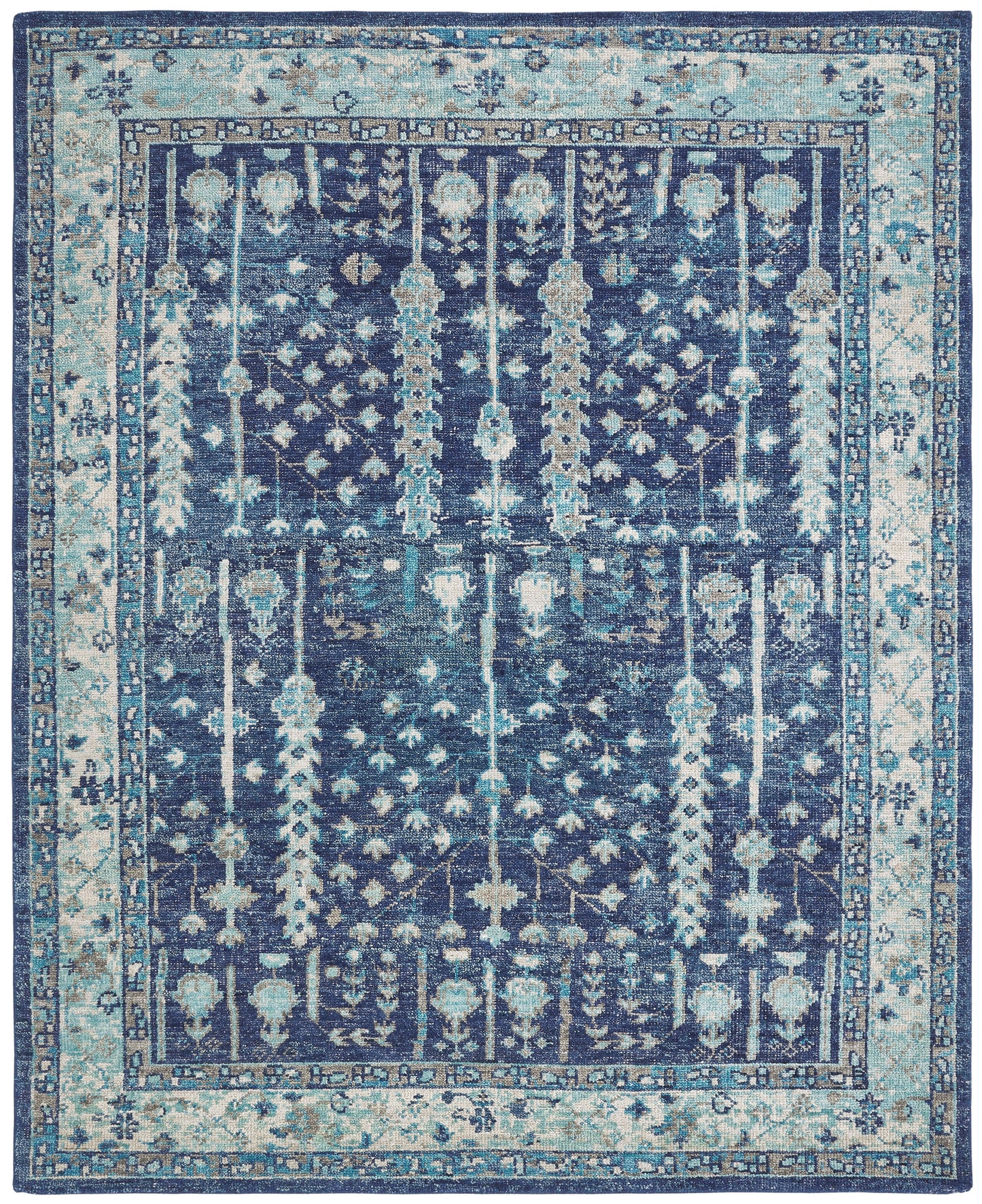 Talora TL661 Lapis-Aquamarine Hand Knotted Wool Rug