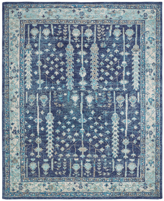 Talora TL661 Lapis-Aquamarine Hand Knotted Wool Rug
