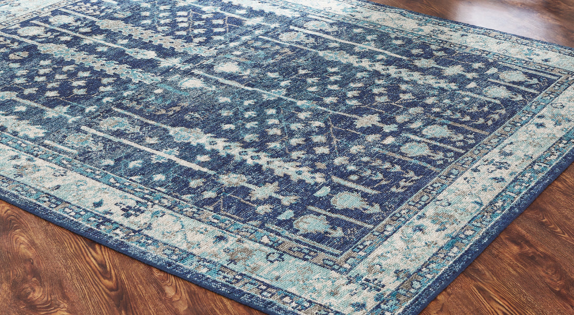 Talora TL661 Lapis-Aquamarine Hand Knotted Wool Rug