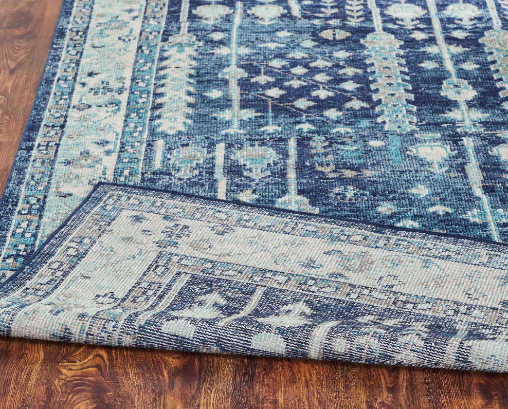 Talora TL661 Lapis-Aquamarine Hand Knotted Wool Rug