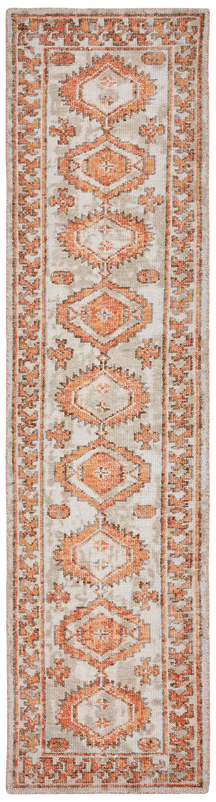 Alfombra de lana anudada a mano Talora TL668 Tangerine