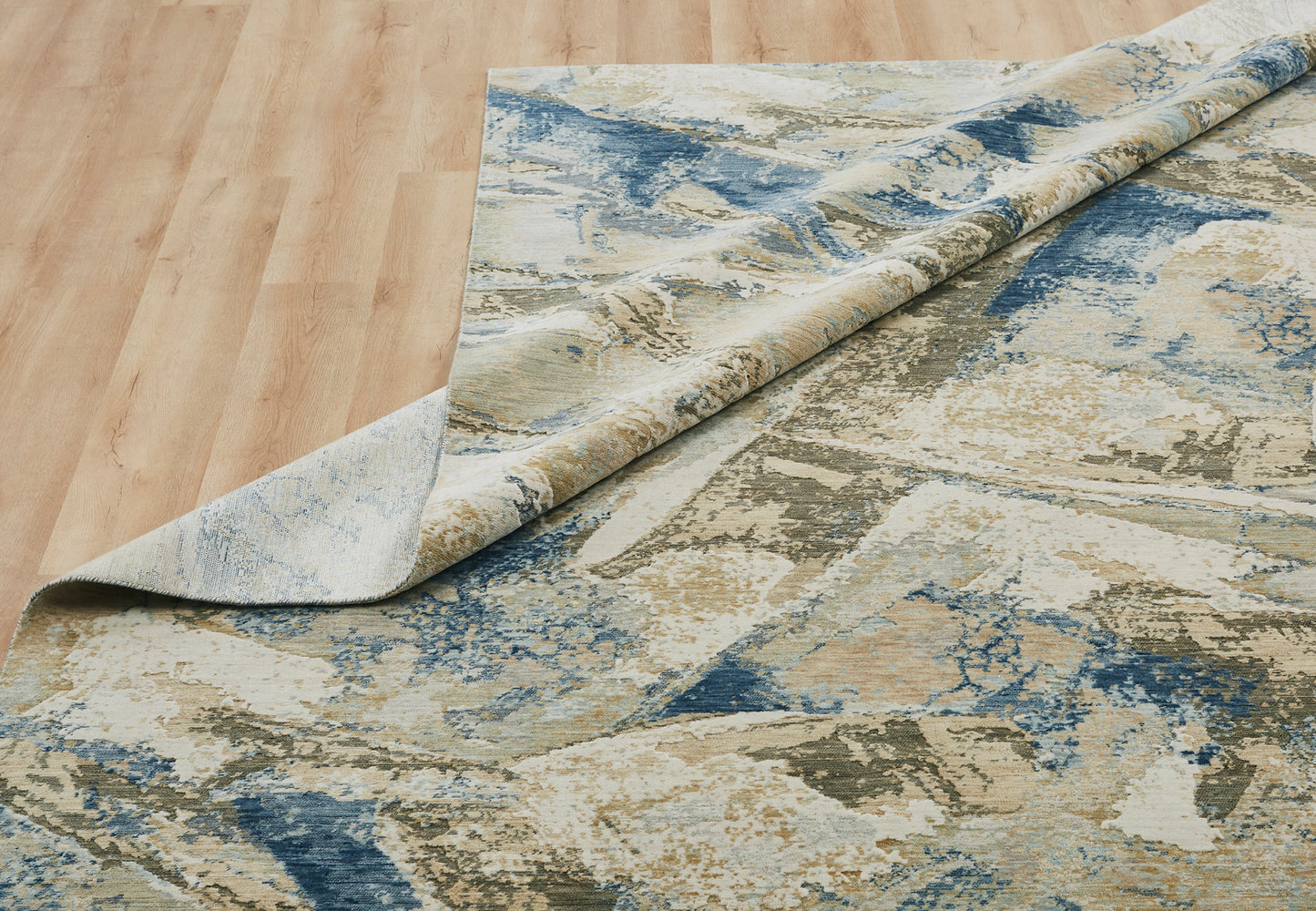 Ventura VN1395 Indigo-Warm Sands Power Loom Wool Rug