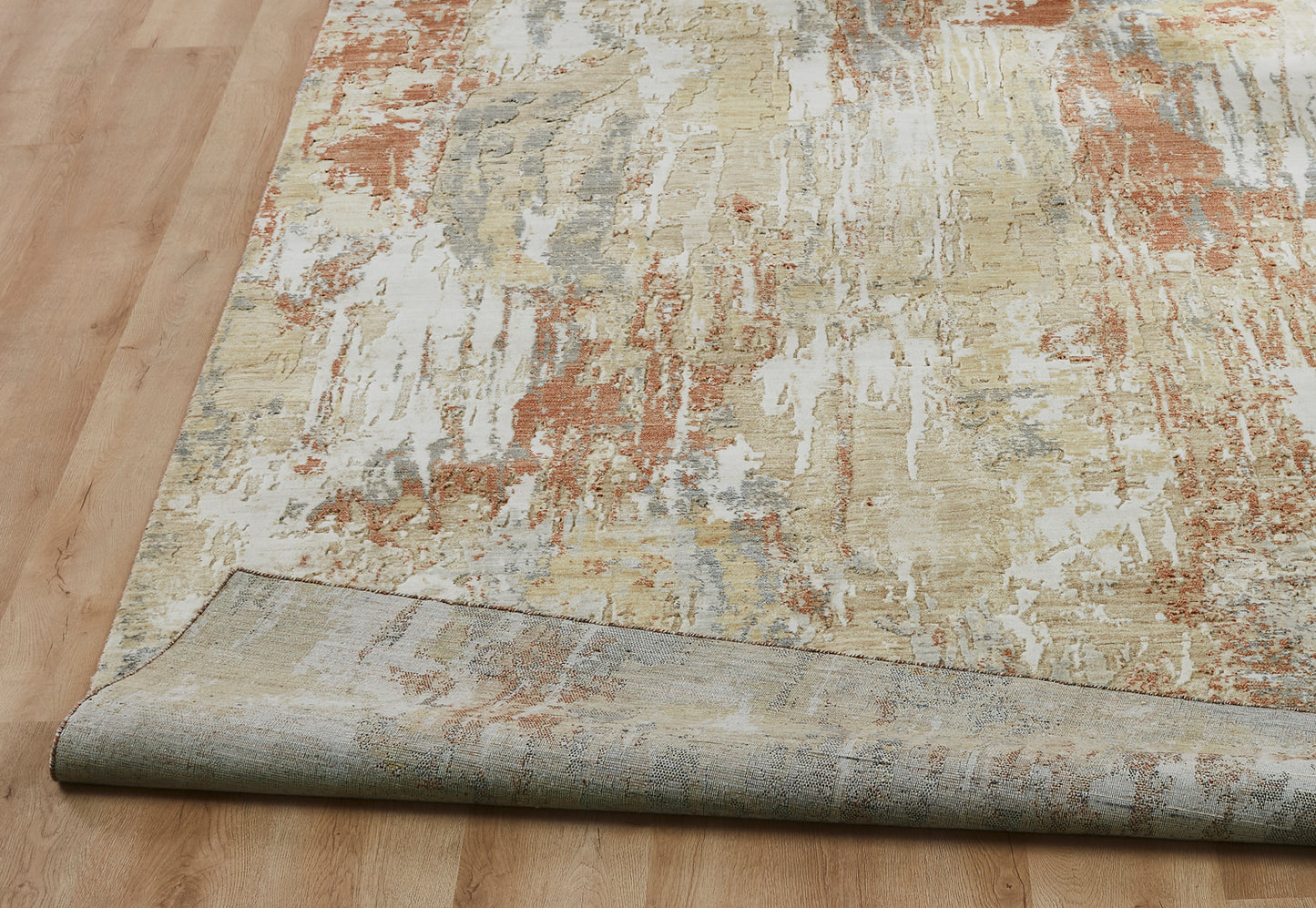 Ventura VN1396 Rust-Clay-Zinc-Tones Power Loom Wool Rug