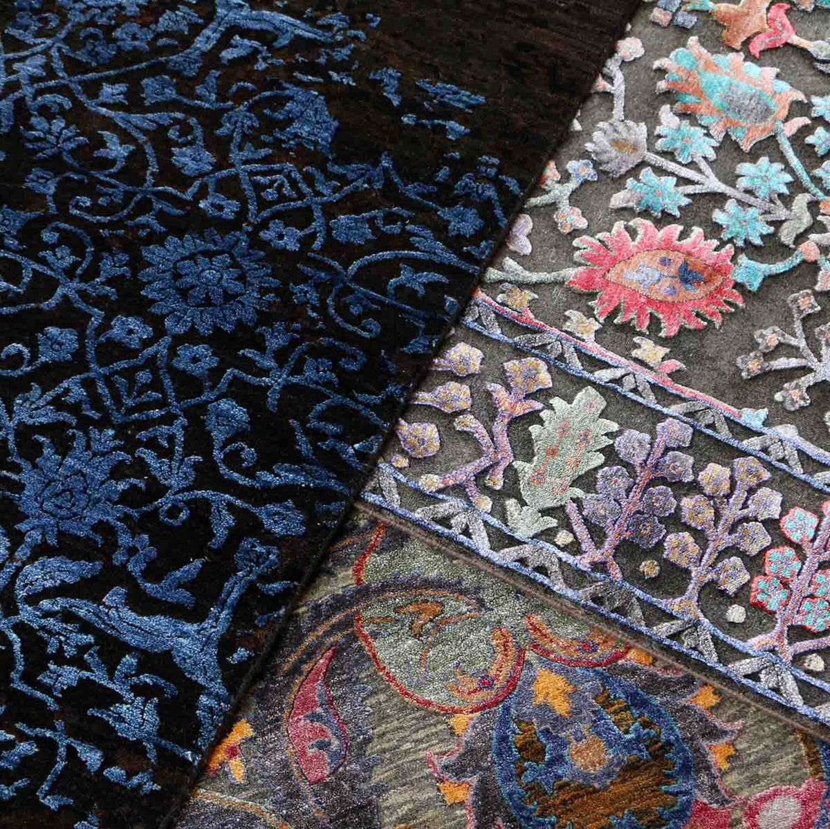 wool and silk rug