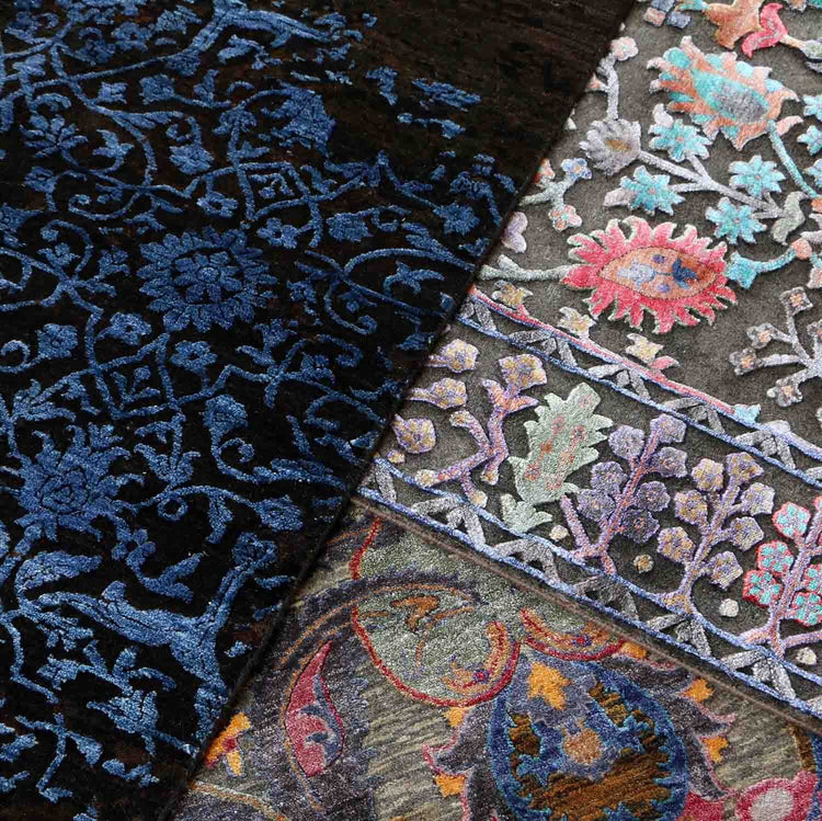 wool and silk rug