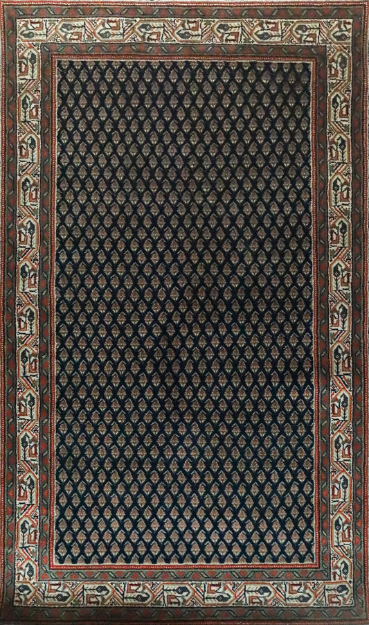 Mir Blue & Cream Fine Handmade 3'x5' Rug