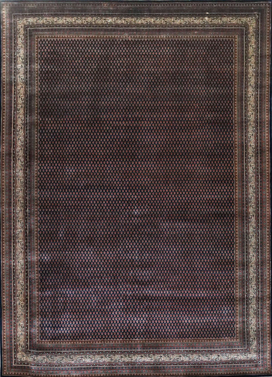 Mir Blue & Cream Fine Handmade 9'10"x13'5" Rug