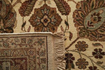 Tabriz Ivory & Rust Fine Handmade 8'x10' Rug