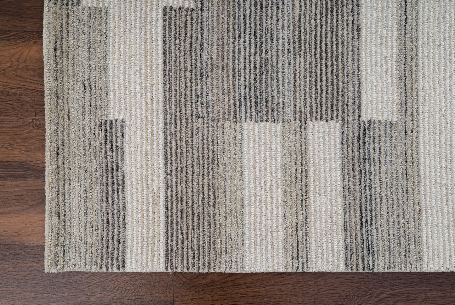 Stria Hand Tufted Undyed Natural Rug