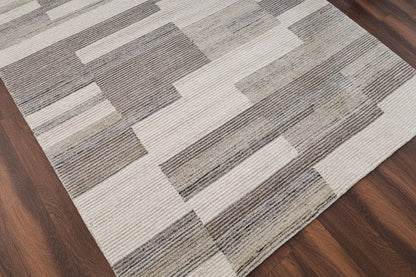 Stria Hand Tufted Undyed Natural Rug