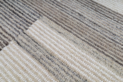 Stria Hand Tufted Undyed Natural Rug