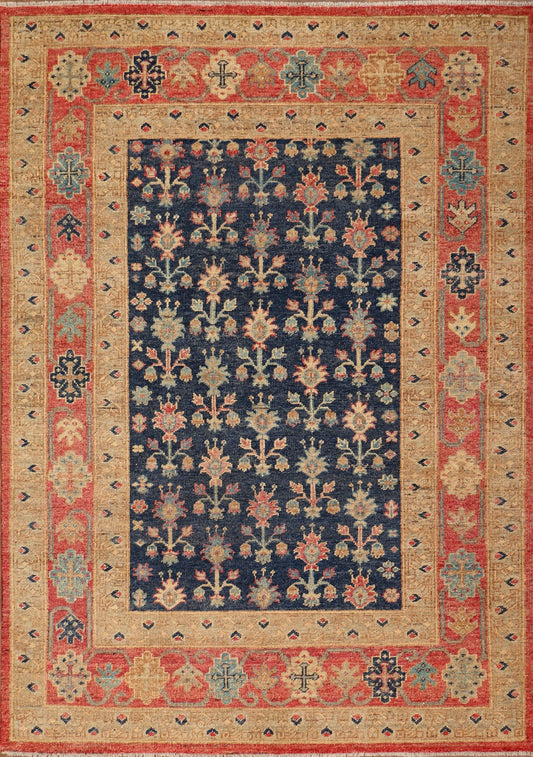 Traditional Fine Handmade Woolen Oxidized 9'x12' Rug