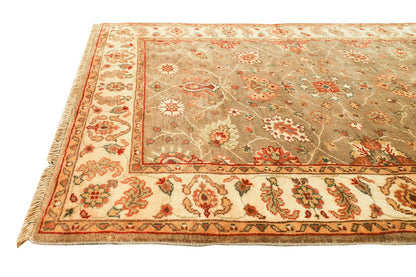 Sultanabad Cinnamon & Cream Fine Handmade 4'7"x6'5" Rug