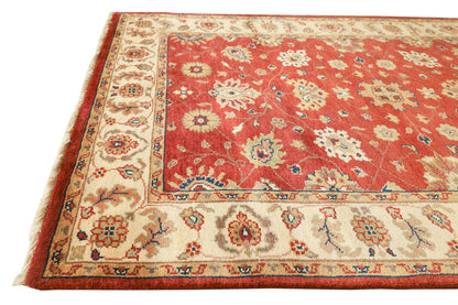 Sultanabad Rust & Cream Fine Handmade 4'7"x6'6" Rug