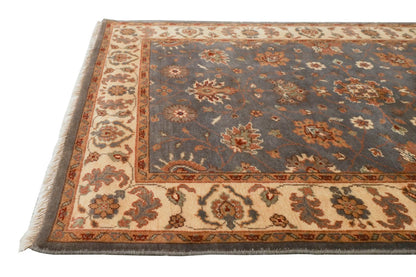 Sultanabad Titan Gray & Cream Fine Handmade 4'5"x6'6" Rug