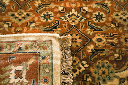 Bidjar Cream & Rust Fine Handmade 4'8"x6'7" Vegetable Dyed Rug