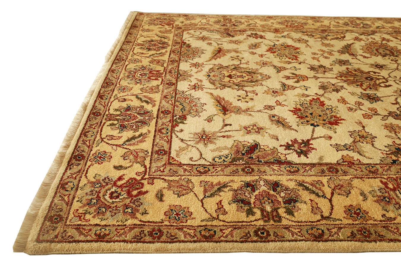 Zeigler Ivory & Gold Fine Handmade 6'x9' Rug