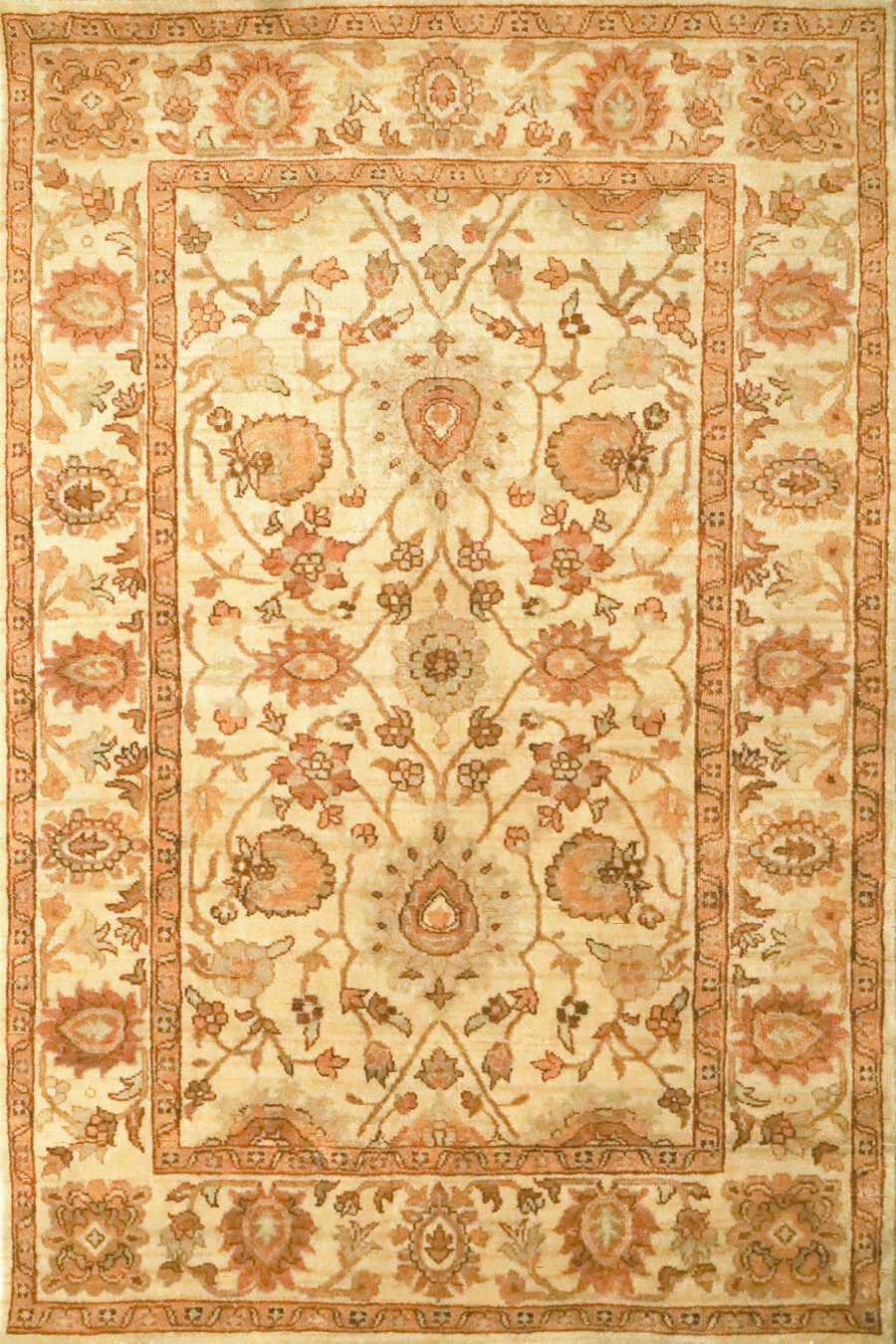 Tanja Rug Collection Tanjania Cream Fine Handmade 4'x6' Traditional Rug – Cassim Rug Gallery