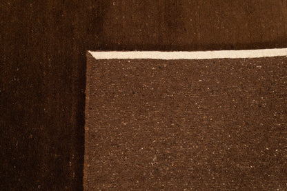 Alpaca 100% Pure Solid Brown Rug