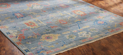 Adana AA897 Chambray-Multi Wool & Silkette Blend Rug