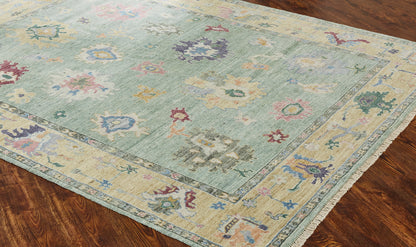 Adana AA902 Sea Mist-Pastels Wool & Silkette Blend Rug