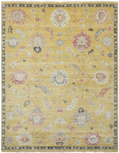 Adana AA903 Goldenrod Wool & Silkette Blend Rug