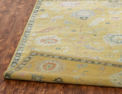 Adana AA903 Goldenrod Wool & Silkette Blend Rug