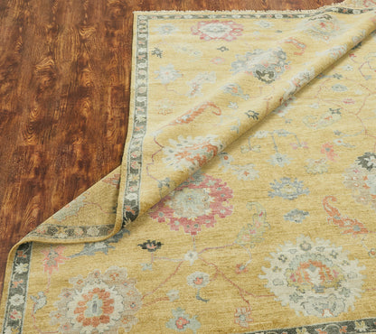 Adana AA903 Goldenrod Wool & Silkette Blend Rug