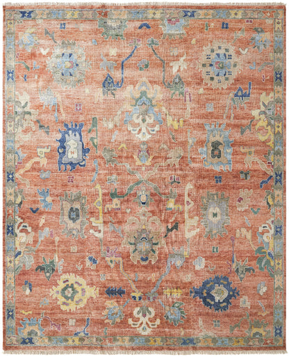Adana AA904 Spice-Multi Wool & Silkette Blend Rug
