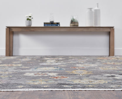 Ambrose AM1003 Zinc-Multi Hand Knotted Wool Rug