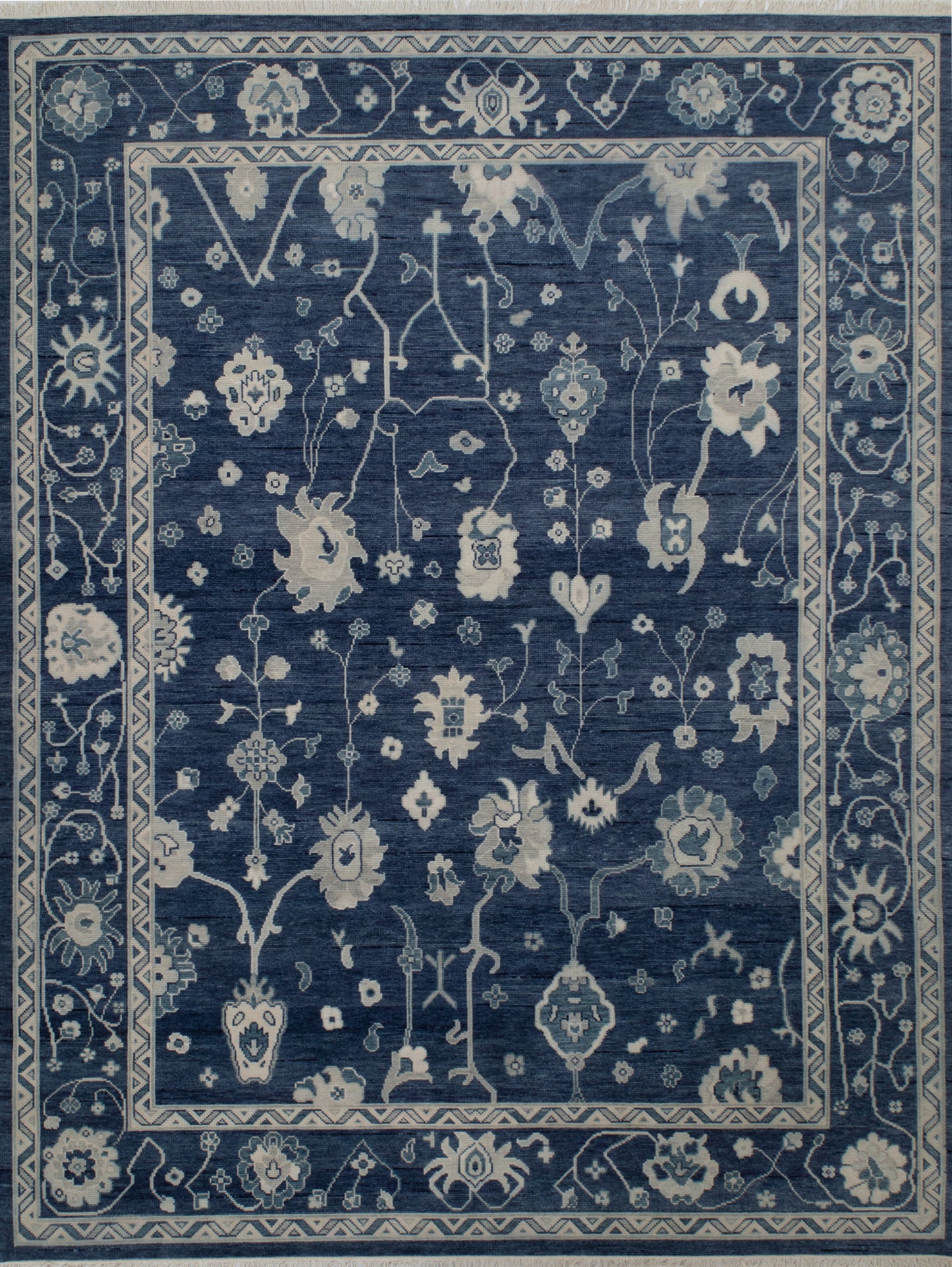 Oushak Blue Fine Handmade 8'x10' Rug