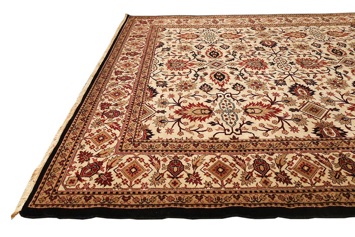 Agra Cream Fine Handmade 8'x10' Traditional Rug