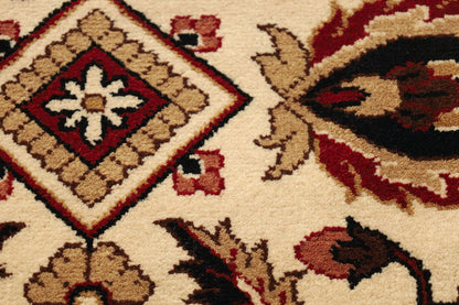 Agra Cream Fine Handmade 8'x10' Traditional Rug