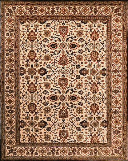 Agra Cream Fine Handmade 8'x10' Traditional Rug